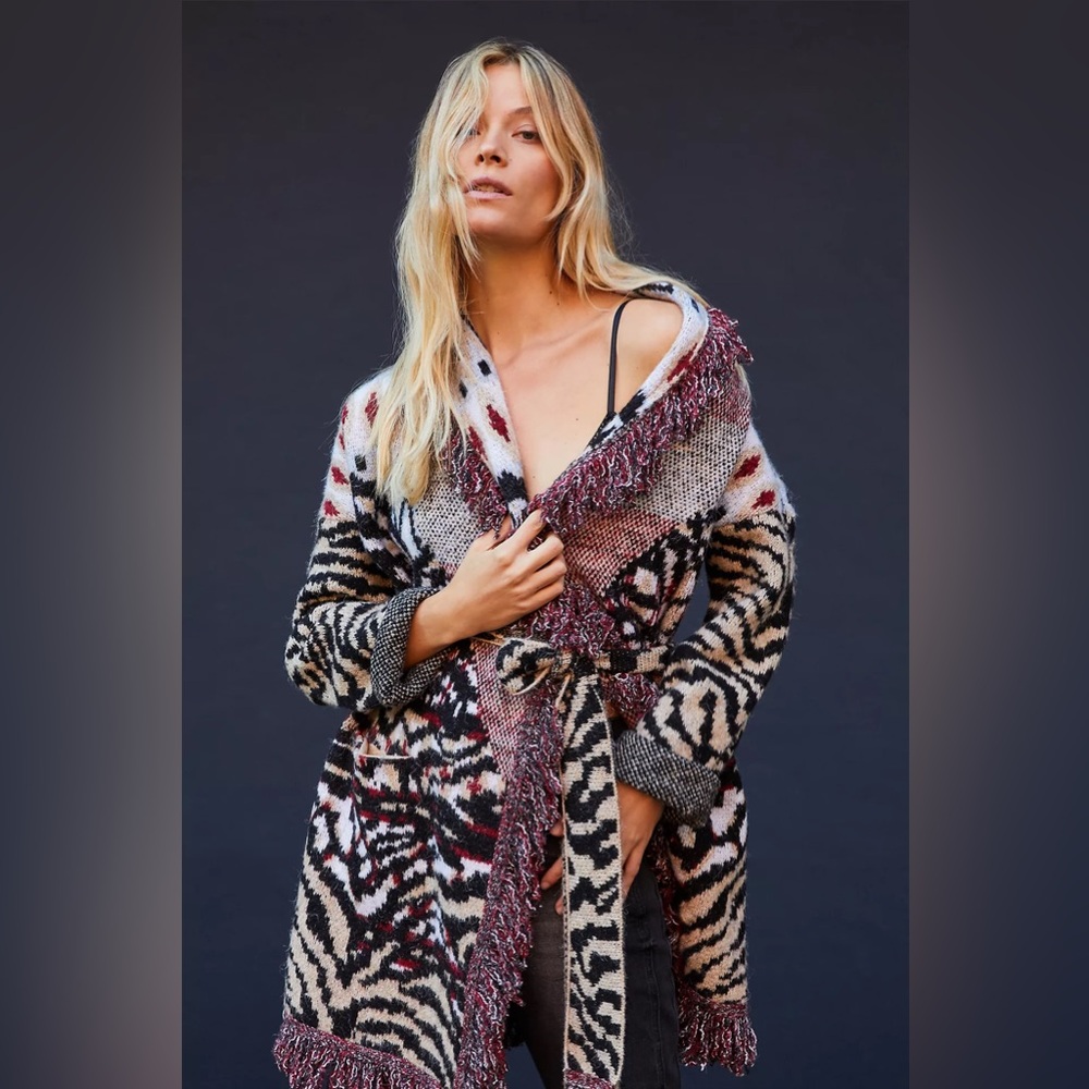 Anthropologie Paloma Fringed Cardigan